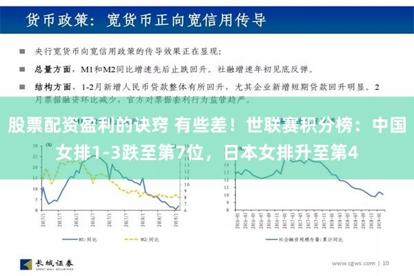 股票配资盈利的诀窍 有些差！世联赛积分榜：中国女排1-3跌至第7位，日本女排升至第4