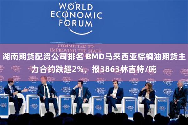 湖南期货配资公司排名 BMD马来西亚棕榈油期货主力合约跌超2%，报3863林吉特/吨