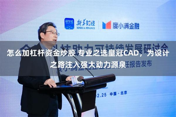 怎么加杠杆资金炒股 专业之选皇冠CAD，为设计之路注入强大动力源泉