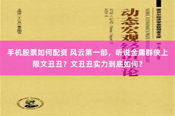 手机股票如何配资 风云第一部，听说金庸群侠上限文丑丑？文丑丑实力到底如何？