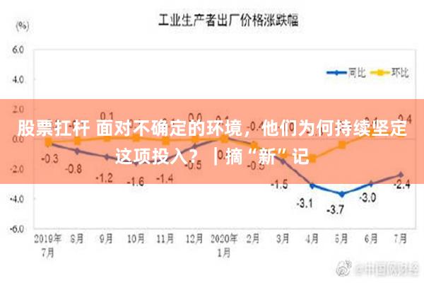 股票扛杆 面对不确定的环境，他们为何持续坚定这项投入？｜摘“新”记