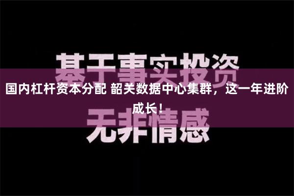 国内杠杆资本分配 韶关数据中心集群，这一年进阶成长！