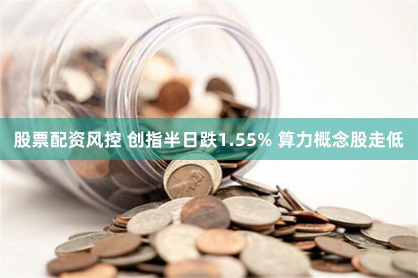 股票配资风控 创指半日跌1.55% 算力概念股走低